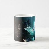 Mint-Night-Schmetterlinge Kaffeetasse (Mittel)