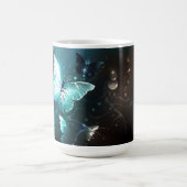 Mint-Night-Schmetterlinge Kaffeetasse (Mittel)