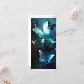 Mint-Night-Schmetterlinge Karte (Vorderseite/Rückseite Beispiel)