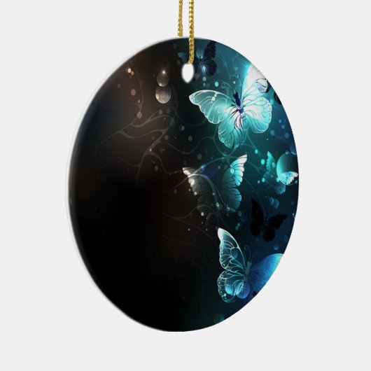 Mint-Night-Schmetterlinge Keramik Ornament (Rechts)