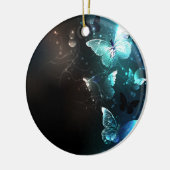 Mint-Night-Schmetterlinge Keramik Ornament (Links)