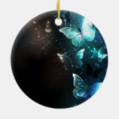 Mint-Night-Schmetterlinge Keramik Ornament (Hinten)