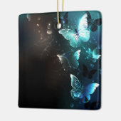 Mint-Night-Schmetterlinge Keramikornament (Links)