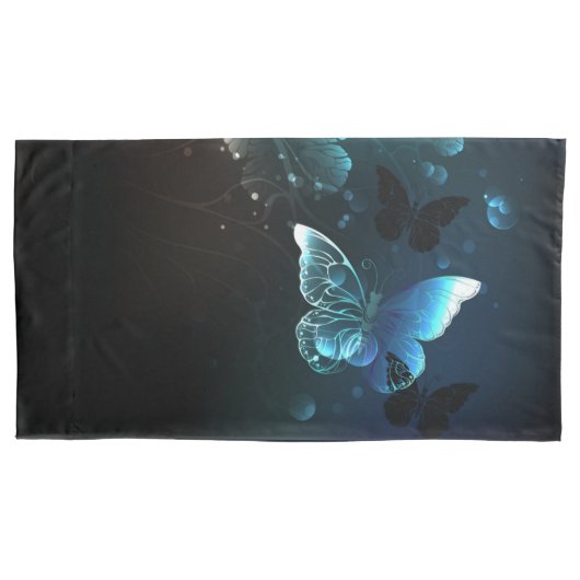 Mint-Night-Schmetterlinge Kissenbezug (Vorderseite-Links)