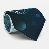 Mint-Night-Schmetterlinge Krawatte (Gerollt)