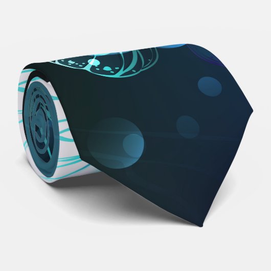 Mint-Night-Schmetterlinge Krawatte (Gerollt)