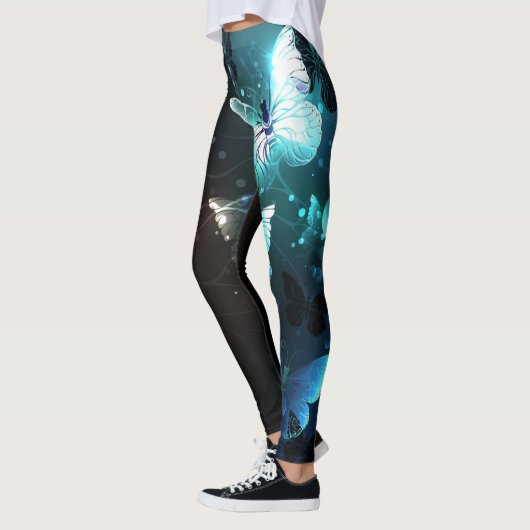 Mint-Night-Schmetterlinge Leggings (Links)