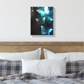 Mint-Night-Schmetterlinge Leinwanddruck (Insitu (Schlafzimmer))