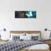 Mint-Night-Schmetterlinge Leinwanddruck (Insitu (Schlafzimmer))