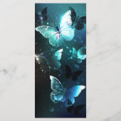 Mint-Night-Schmetterlinge Menükarte (Rückseite)