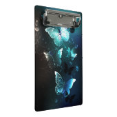 Mint-Night-Schmetterlinge Mini Klemmbrett (Schrägansicht)