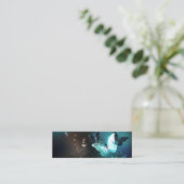 Mint-Night-Schmetterlinge Mini Visitenkarte (Stehend Vorderseite)