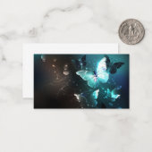 Mint-Night-Schmetterlinge Mitteilungskarte (Vorderseite/Rückseite Beispiel)