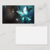 Mint-Night-Schmetterlinge Mitteilungskarte (Vorne/Hinten)