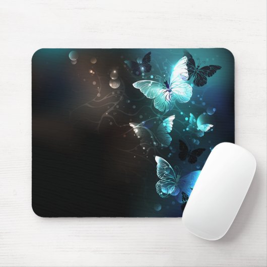 Mint-Night-Schmetterlinge Mousepad (Mit Mouse)