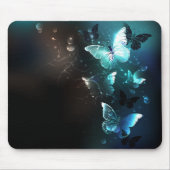 Mint-Night-Schmetterlinge Mousepad (Vorne)