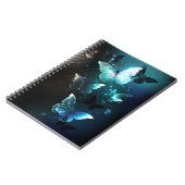 Mint-Night-Schmetterlinge Notizblock (Linke Seite)