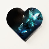 Mint-Night-Schmetterlinge Notizblock (Rückseite)