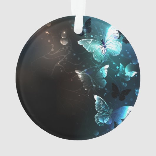Mint-Night-Schmetterlinge Ornament (Rückseite)