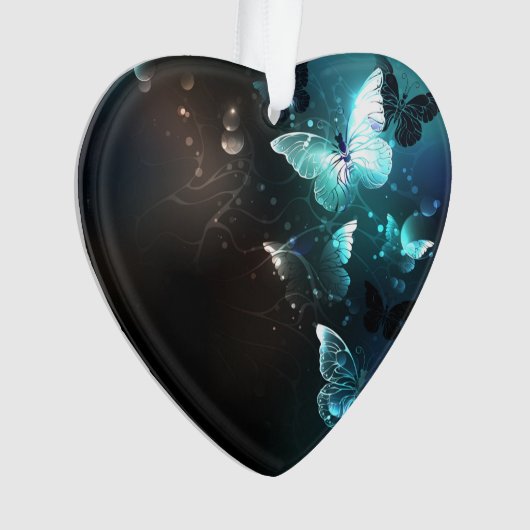 Mint-Night-Schmetterlinge Ornament (Vorderseite)