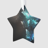 Mint-Night-Schmetterlinge Ornament (Vorderseite)