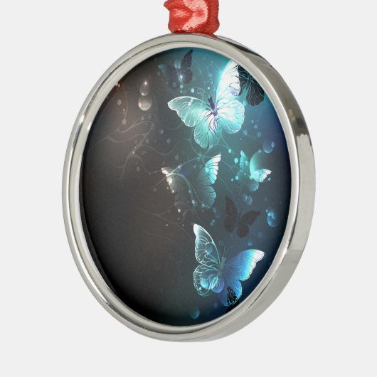 Mint-Night-Schmetterlinge Ornament Aus Metall (Links)