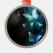 Mint-Night-Schmetterlinge Ornament Aus Metall (Vorne)