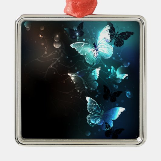 Mint-Night-Schmetterlinge Ornament Aus Metall (Vorne)