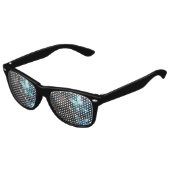 Mint-Night-Schmetterlinge Partybrille (Schrägansicht)
