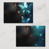 Mint-Night-Schmetterlinge Platzkarte (Vorne/Hinten)