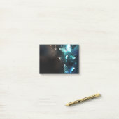 Mint-Night-Schmetterlinge Post-it Klebezettel (Auf Schreibtisch)