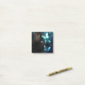 Mint-Night-Schmetterlinge Post-it Klebezettel (Auf Schreibtisch)