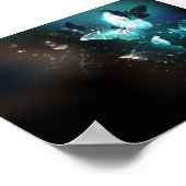Mint-Night-Schmetterlinge Poster (Ecke)