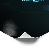 Mint-Night-Schmetterlinge Poster (Ecke)