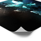 Mint-Night-Schmetterlinge Poster (Ecke)