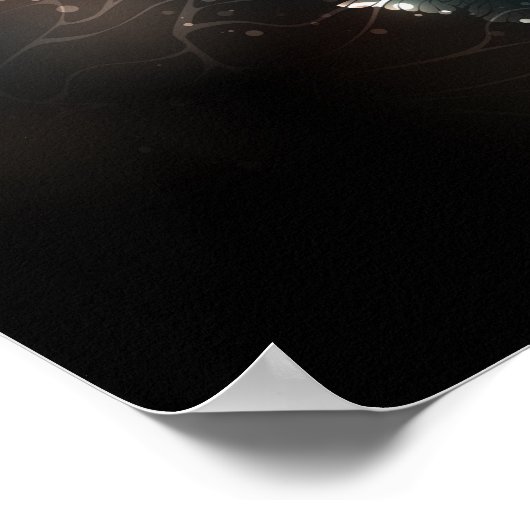 Mint-Night-Schmetterlinge Poster (Ecke)