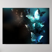 Mint-Night-Schmetterlinge Poster (Vorne)