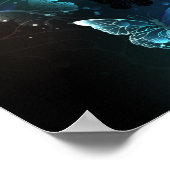 Mint-Night-Schmetterlinge Poster (Ecke)
