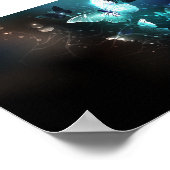 Mint-Night-Schmetterlinge Poster (Ecke)