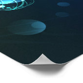 Mint-Night-Schmetterlinge Poster (Ecke)