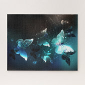 Mint-Night-Schmetterlinge Puzzle (Horizontal)