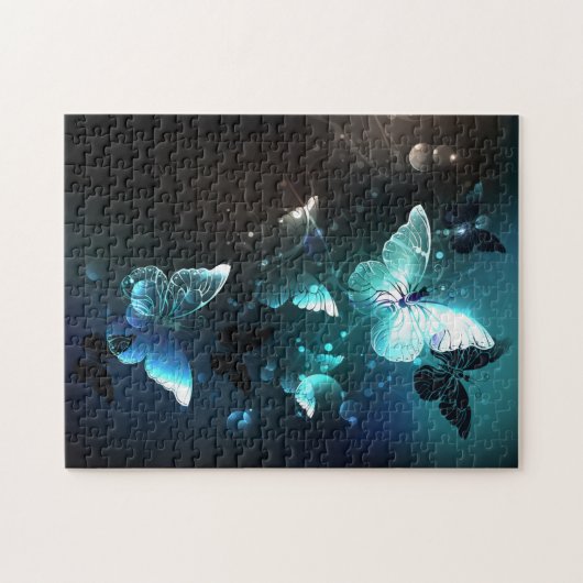 Mint-Night-Schmetterlinge Puzzle (Horizontal)