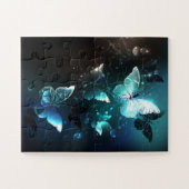 Mint-Night-Schmetterlinge Puzzle (Horizontal)