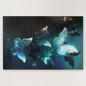 Mint-Night-Schmetterlinge Puzzle (Horizontal)