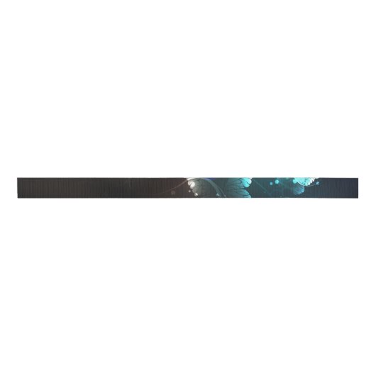 Mint-Night-Schmetterlinge Ripsband (Vorderseite)