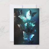 Mint-Night-Schmetterlinge Save The Date (Vorderseite)