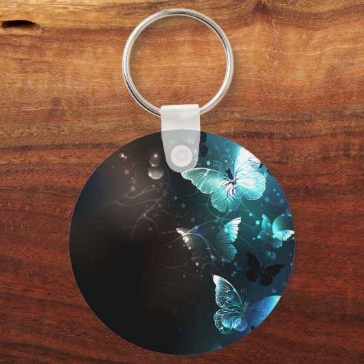 Mint-Night-Schmetterlinge Schlüsselanhänger (Vorderseite)