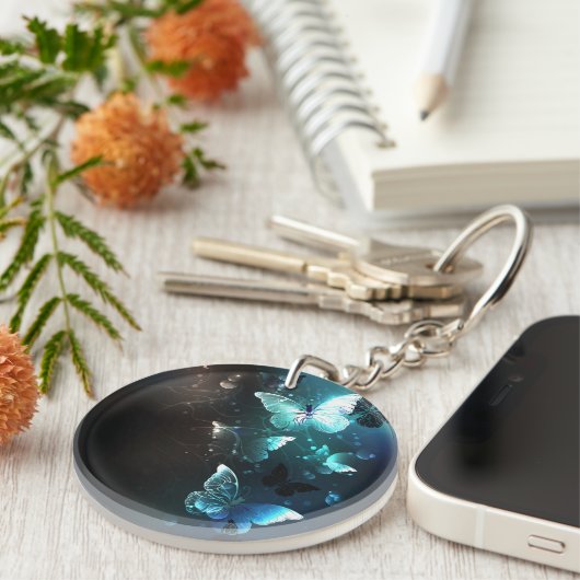 Mint-Night-Schmetterlinge Schlüsselanhänger (Vorderseite rechts)