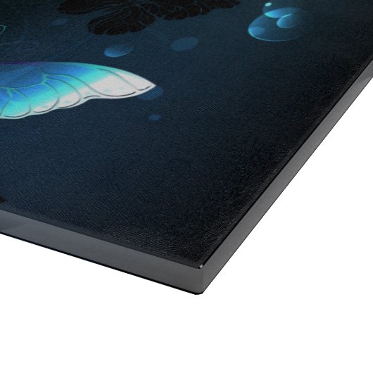 Mint-Night-Schmetterlinge Schneidebrett (Ecke)