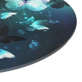 Mint-Night-Schmetterlinge Schneidebrett (Ecke)